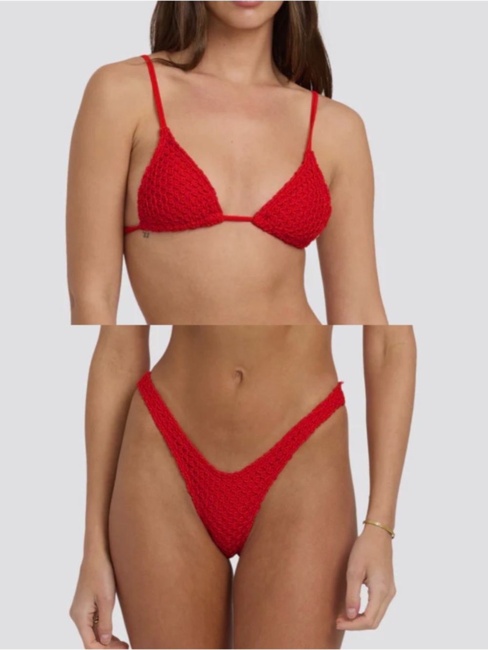 Billabong Twisted Tides Bikini Set in Red Aloha